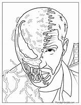 Anti Venom Coloring Pages sketch template