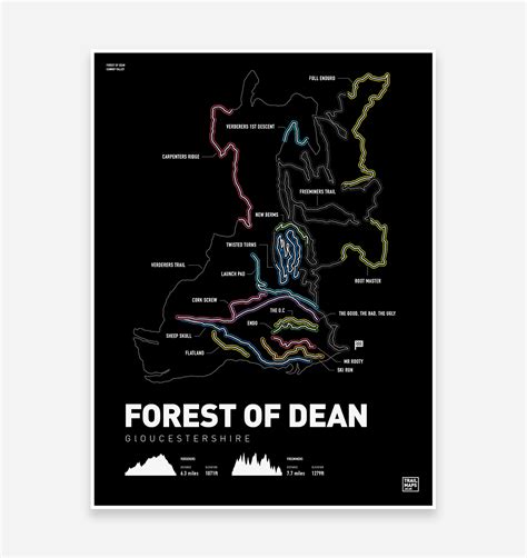 Forest of Dean Art Print – TrailMaps