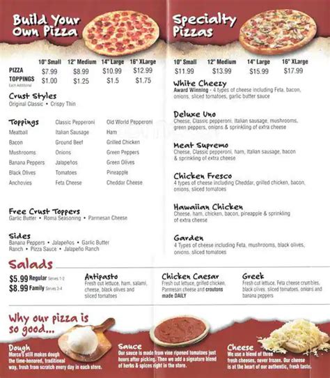 Marco's Pizza Menu, Menu for Marco's Pizza, Concord, Charlotte ...