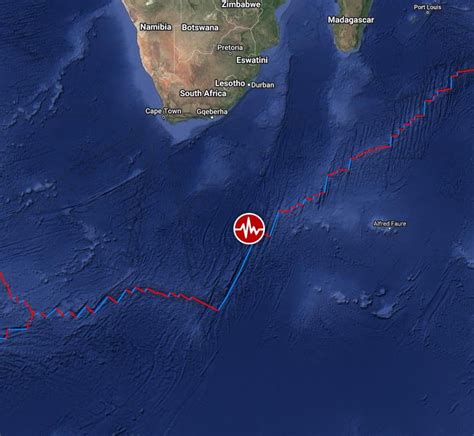 Shallow M6.0 earthquake hits south of Africa - The Watchers