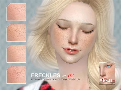 S-Club WM ts4 freckles 02 - The Sims 4 Catalog