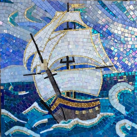 BRIG Mosaic Art Glass Art Glass Mosaic Tile Original Wall | Etsy Australia