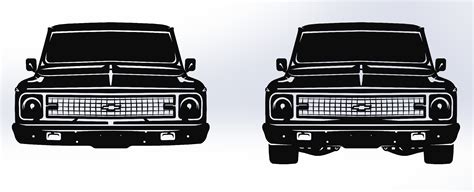 C10 Chevy Pickup Svg Dxf Pdf Eleven Different Patterns - Etsy