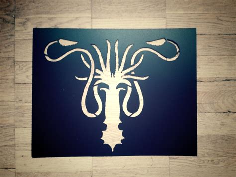 House Greyjoy Sigil/ Set of 2 reusable plastic Stencils Wall | Etsy