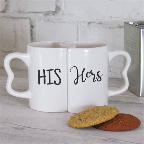 his and hers mug set by perfect personalised gifts | notonthehighstreet.com