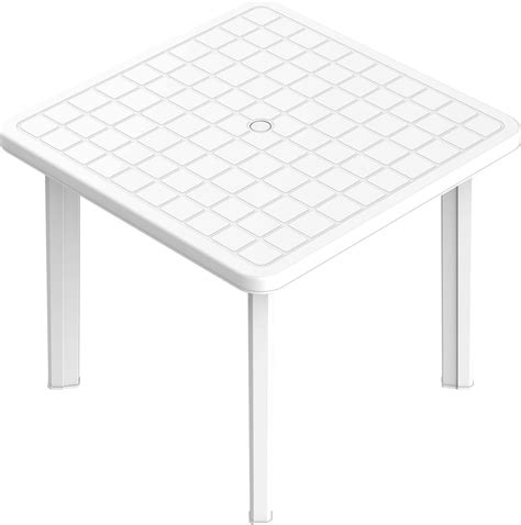 Cosmoplast Plastic Square Table 85 cm, White Buy, Best Price in UAE, Dubai, Abu Dhabi, Sharjah