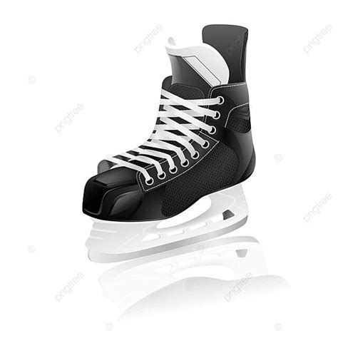 Vector Ice Hockey Skate With Reflectionisolated Vector Skating Rink Equipment Vector, Vector ...