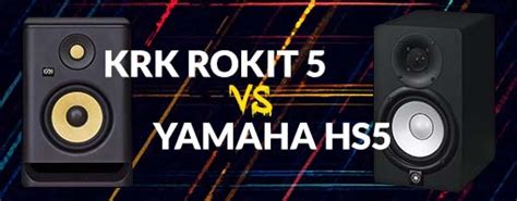 KRK Rokit 5 Vs Yamaha HS5 - Which Sounds Best?