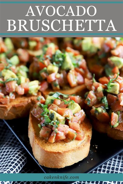 Homemade Avocado Bruschetta Recipe | Cake 'n Knife