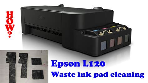 How to clean Epson L120 waste ink pad - YouTube