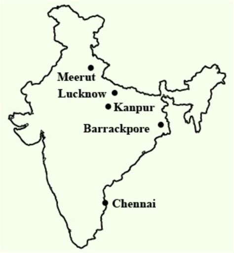 On a physical map of India locate the following places:- a) Baroda b ...