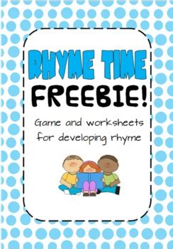 Rhyme Time Game and Worksheet FREEBIE by The Teacher Gene | TpT