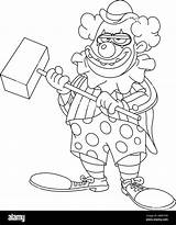 Scary Clown Printable Coloring Pages Home sketch template