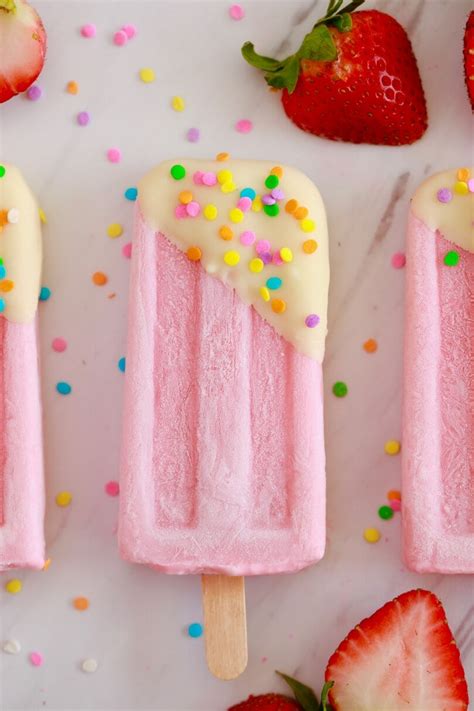 Strawberry Milk Popsicles - Gemma’s Bigger Bolder Baking