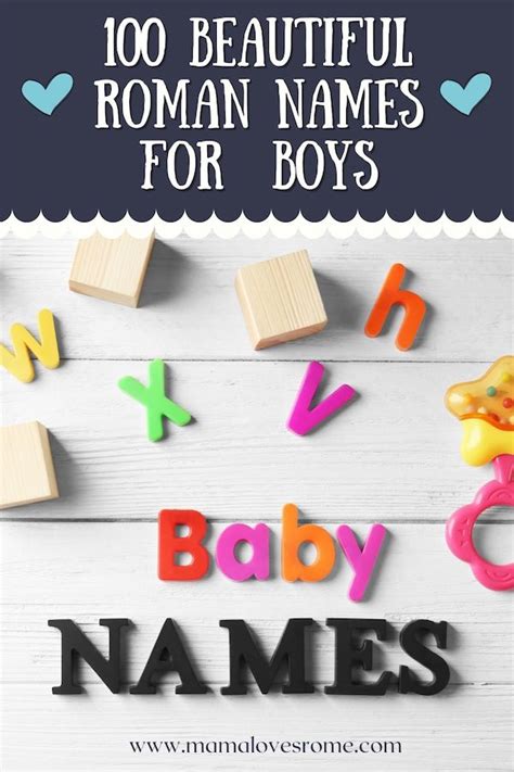 100 Roman names for boys you will love - Mama Loves Rome