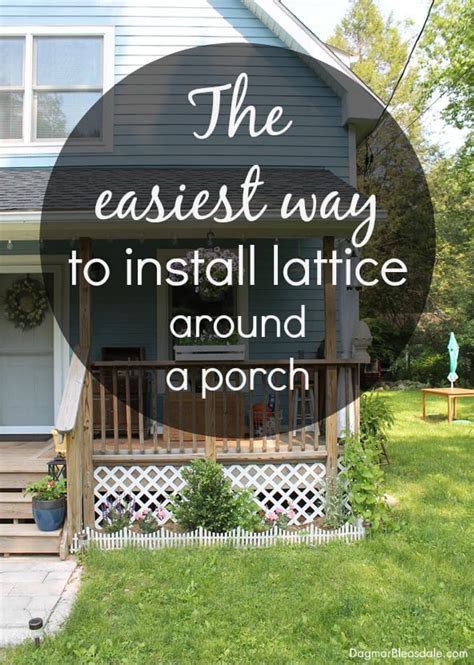 The Easiest Way to Install Lattice Around a Porch