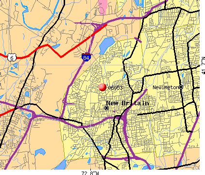 Map Of New Britain Ct - Maping Resources