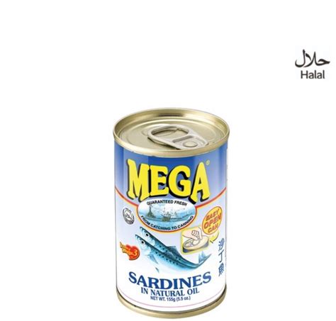 Sardines in oil Mega Sardines 155g | CLT Enterprise