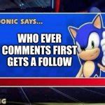 Sonic Says Meme Generator - Imgflip