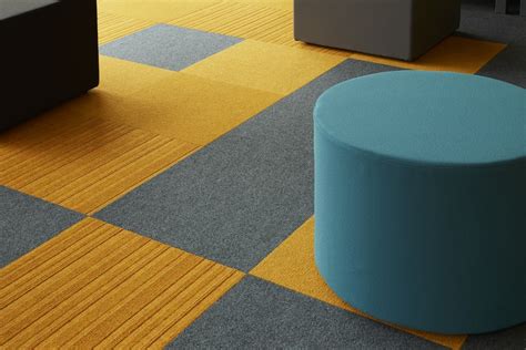 Yellow Carpet tiles and planks from burmatex®