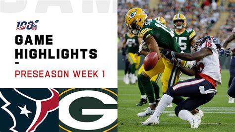 Texans vs. Packers Preseason Week 1 Highlights | NFL 2019 - NFL Super Bowl Betting