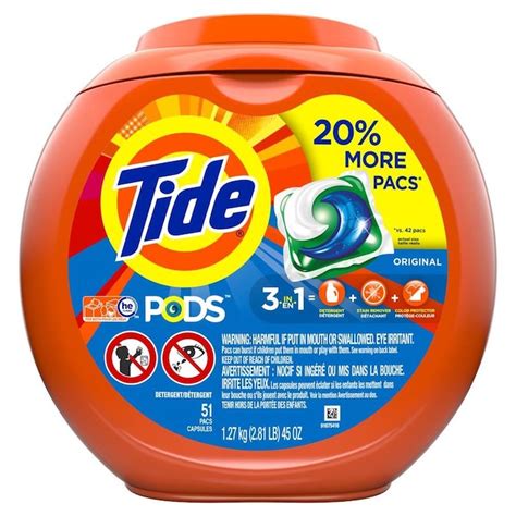 Tide Pods 51-Count Original HE Laundry Detergent in the Laundry Detergent department at Lowes.com