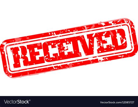 Received rubber stamp Royalty Free Vector Image