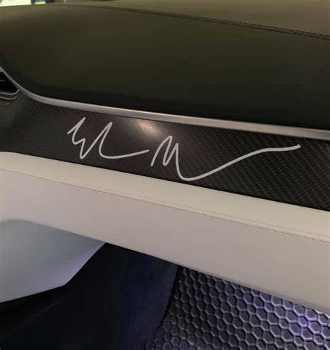 Tesla Elon Musk Signature Vinyl Sticker Decal Autograph | Etsy