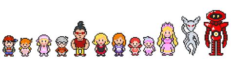 Mother 1 Major Characters in Mother 3 Style : r/earthbound