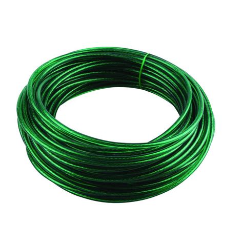 Crown Bolt 5/32 in. x 50 ft. Green Vinyl Coated Wire Clothesline-65025 ...