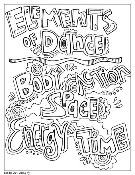 Dance Elements - Classroom Doodles