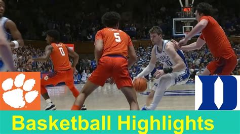 Clemson vs #12 Duke Basketball Game Highlights, Jan 27 2024 - YouTube