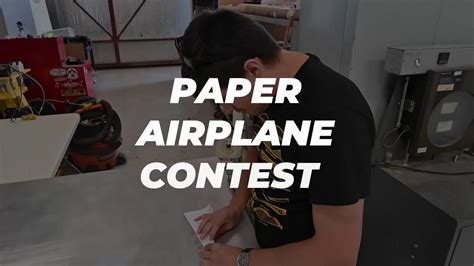 Paper Airplane Contest - YouTube