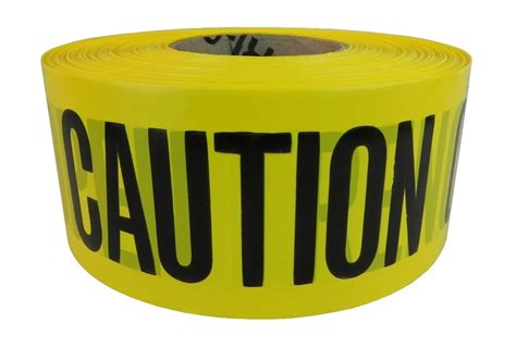 3” x 1000’ CAUTION CAUTION CAUTION - Barricade Tape - Trans ...