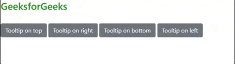 What is a tooltip and how to create it in Bootstrap ? - GeeksforGeeks