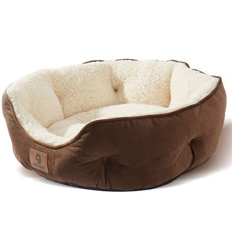 Asvin Small Dog Bed for Small Dogs, Cat Beds for Indoor Cats, Pet Bed for Puppy and Kitty, Extra ...