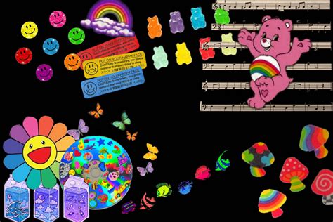 Download Indie Aesthetic Laptop Cartoon Collage Wallpaper | Wallpapers.com