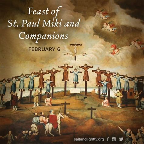 FEAST OF SAINT PAUL MIKI AND COMPANIONS, MARTYRS - 6th FEBRUARY ...