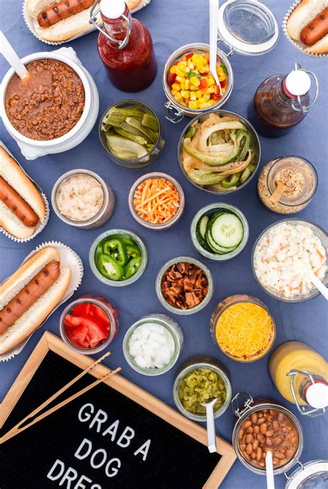 Ultimate Hot Dog Bar Ideas for a Party - Celebrations at Home