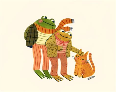 Frog and Toad Print - Etsy