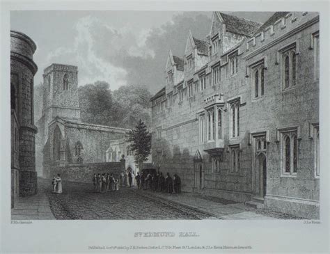 Antique Prints of St. Edmund Hall Oxford