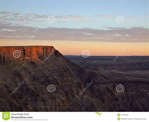 Fish River Canyon Sunset stock image. Image of fish, canyon - 10125249