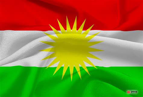 Kurdistan Flag , ئاڵای كوردستان , Zrng Designer , Qaladze City