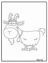 Goat Coloring Pages Free PDF Printables  Simply Love sketch template
