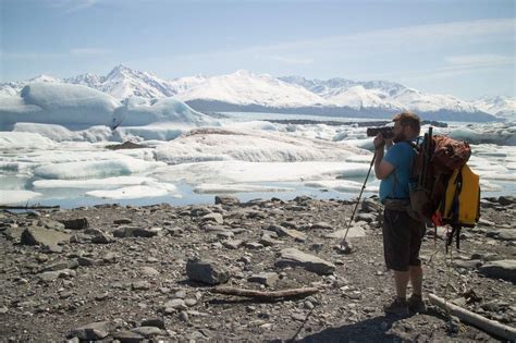 Getting footage of the beautiful Knik glacier, you could get photos ...