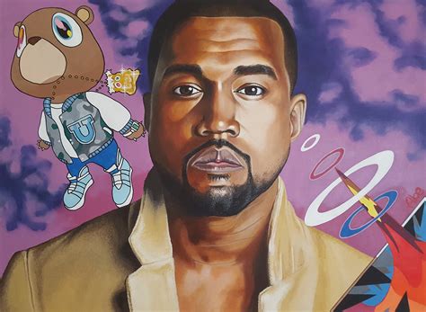 Kanye West Painting - "Good Morning" by Júnko Abe on Behance