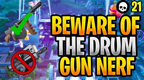 BEWARE The NEW Drum Gun Nerf In Fortnite... (Fortnite New Update 9.01 ...