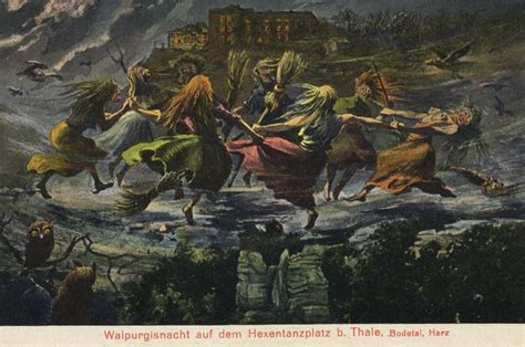 Walpurgis Night or Hexennacht believed to be the night of a witches