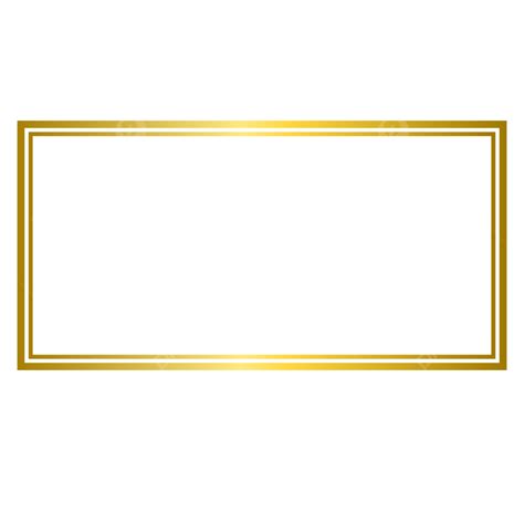 Gold Rectangle Clipart Transparent Background, Gold Rectangle Line ...