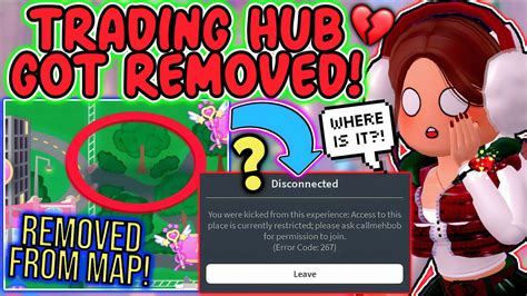 TRADING HUB GOT REMOVED FROM THE MAP IN ROYALE HIGH! WHY DID THIS HAPPEN?! ROBLOX Glitterfrost ...